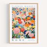 Rome Flower Market Poster - Posters - Enchanted Sights