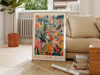 Salvador Flower Market Poster - Posters - Enchanted Sights