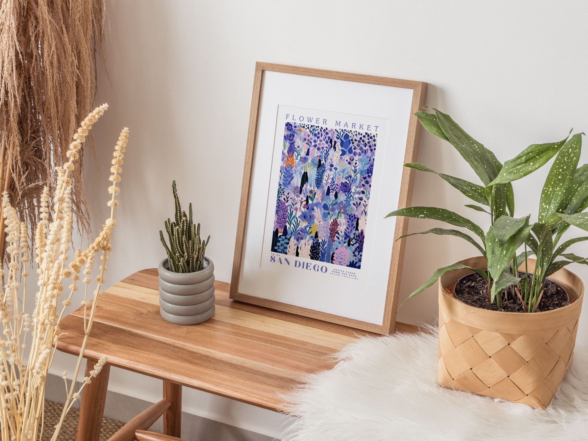 San Diego Flower Market Poster - Posters - Enchanted Sights