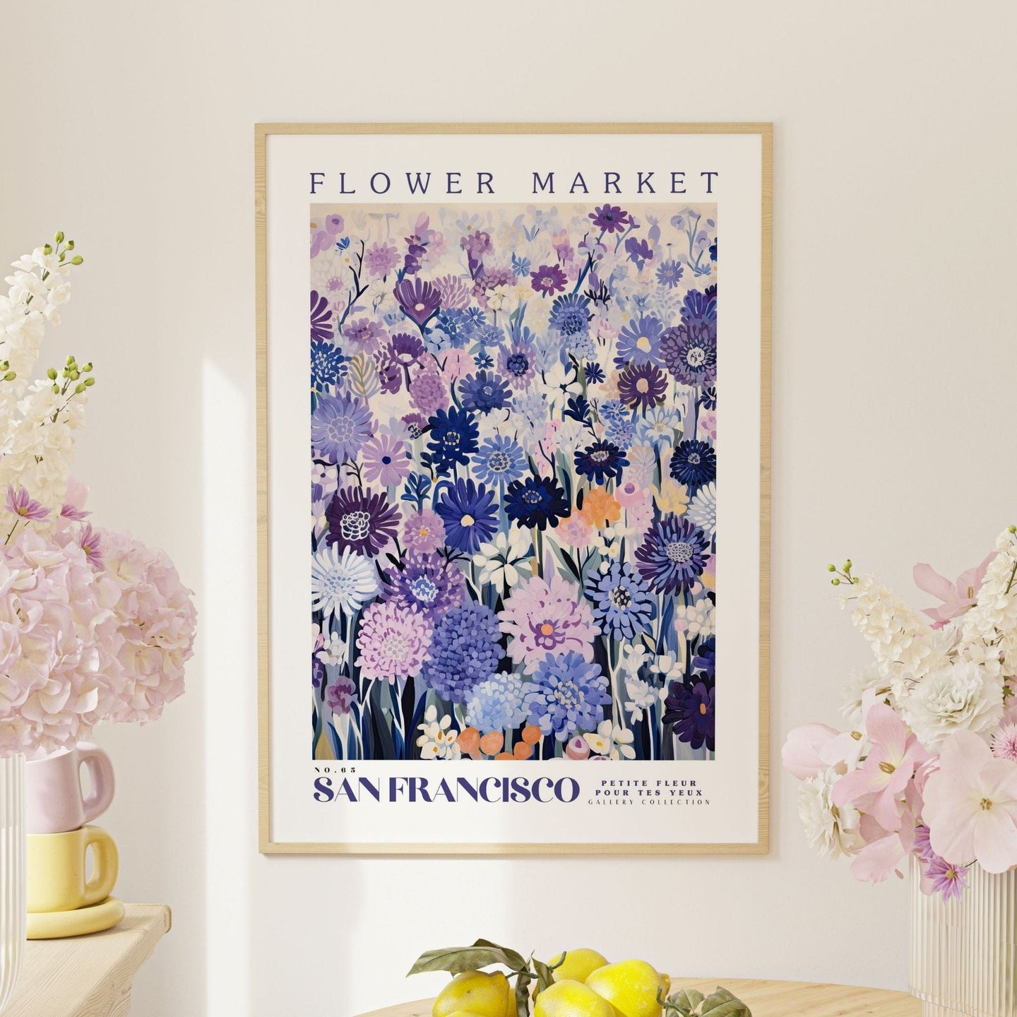 San Francisco Flower Market Poster - Posters - Enchanted Sights