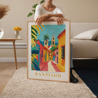 Santiago Travel Poster - Poster - Enchanted Sights