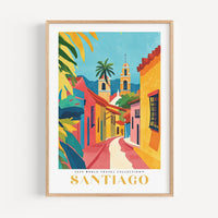 Santiago Travel Poster - Poster - Enchanted Sights