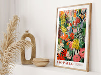 Sao Paulo Flower Market Poster - Posters - Enchanted Sights