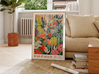 Sao Paulo Flower Market Poster - Posters - Enchanted Sights