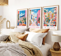 Set of 3 posters (50x70cm) - Cefalu, Fuerteventura, Madrid - Posters - Enchanted Sights