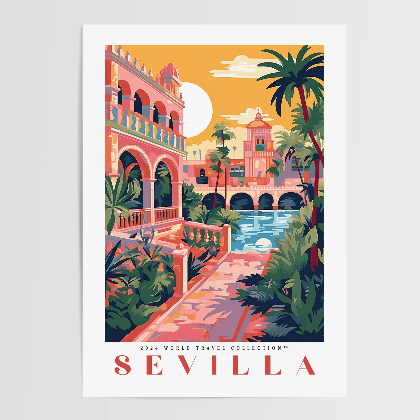 Sevilla Travel Poster - Posters - Enchanted Sights