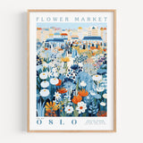 Oslo Flower Market Poster