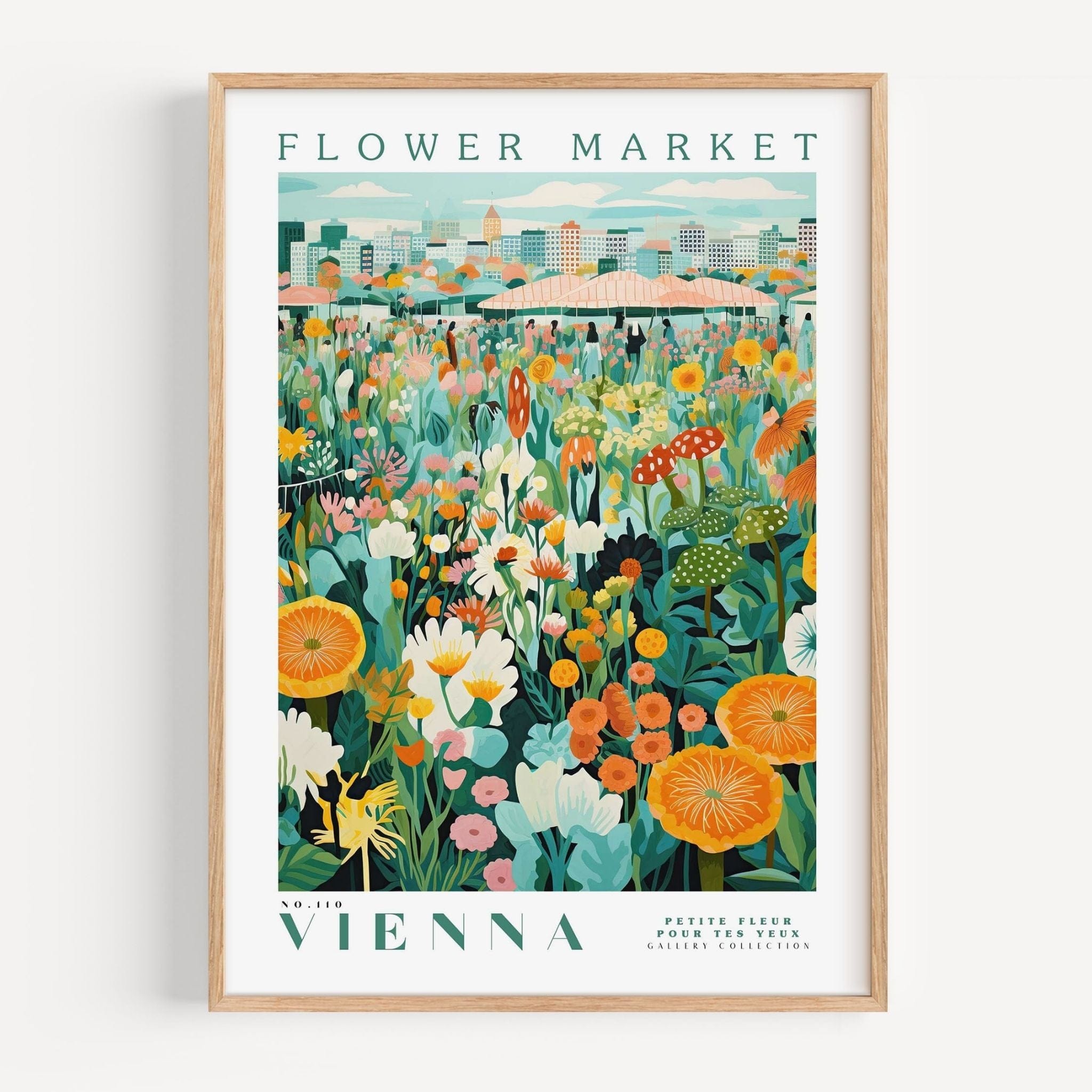 Vienna Flower Market Poster