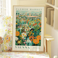 Vienna Flower Market Poster