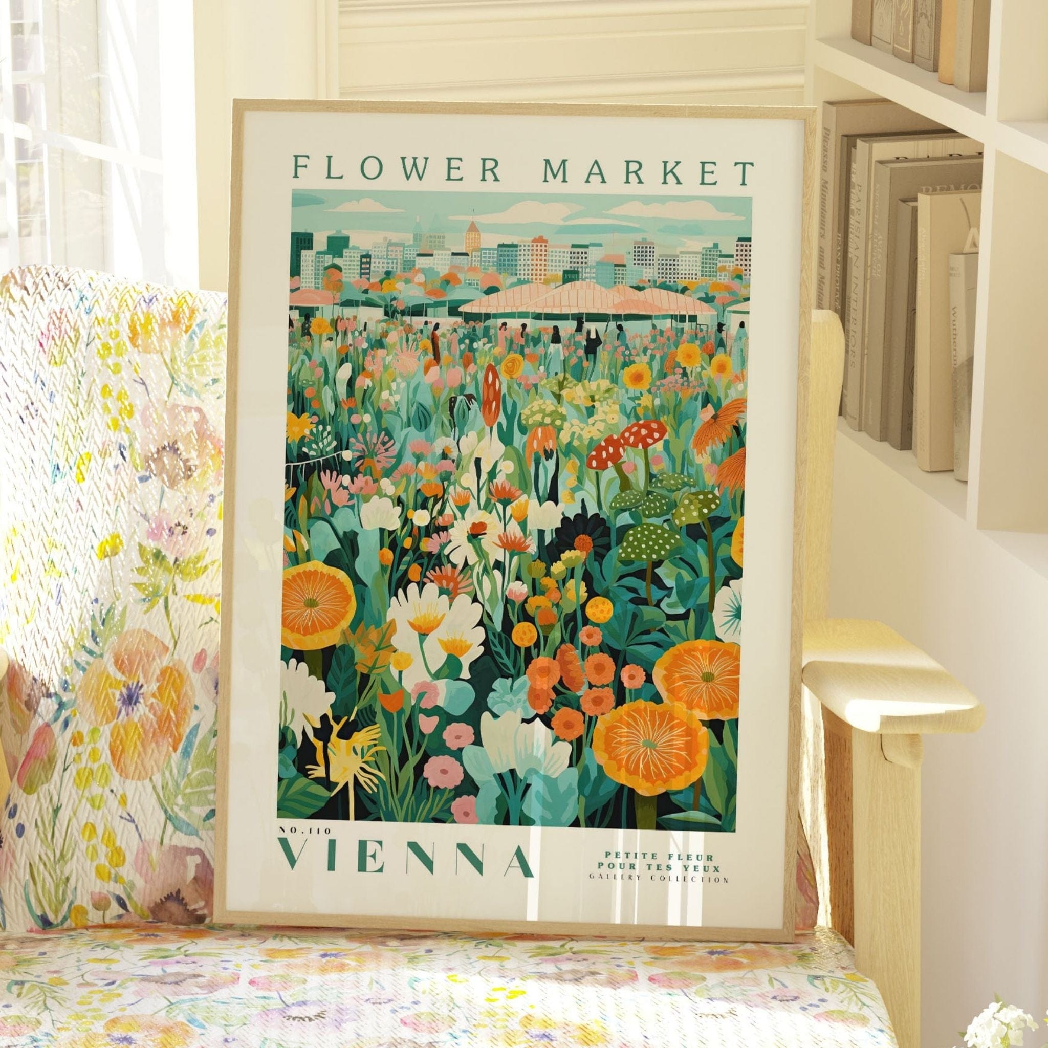 Vienna Flower Market Poster