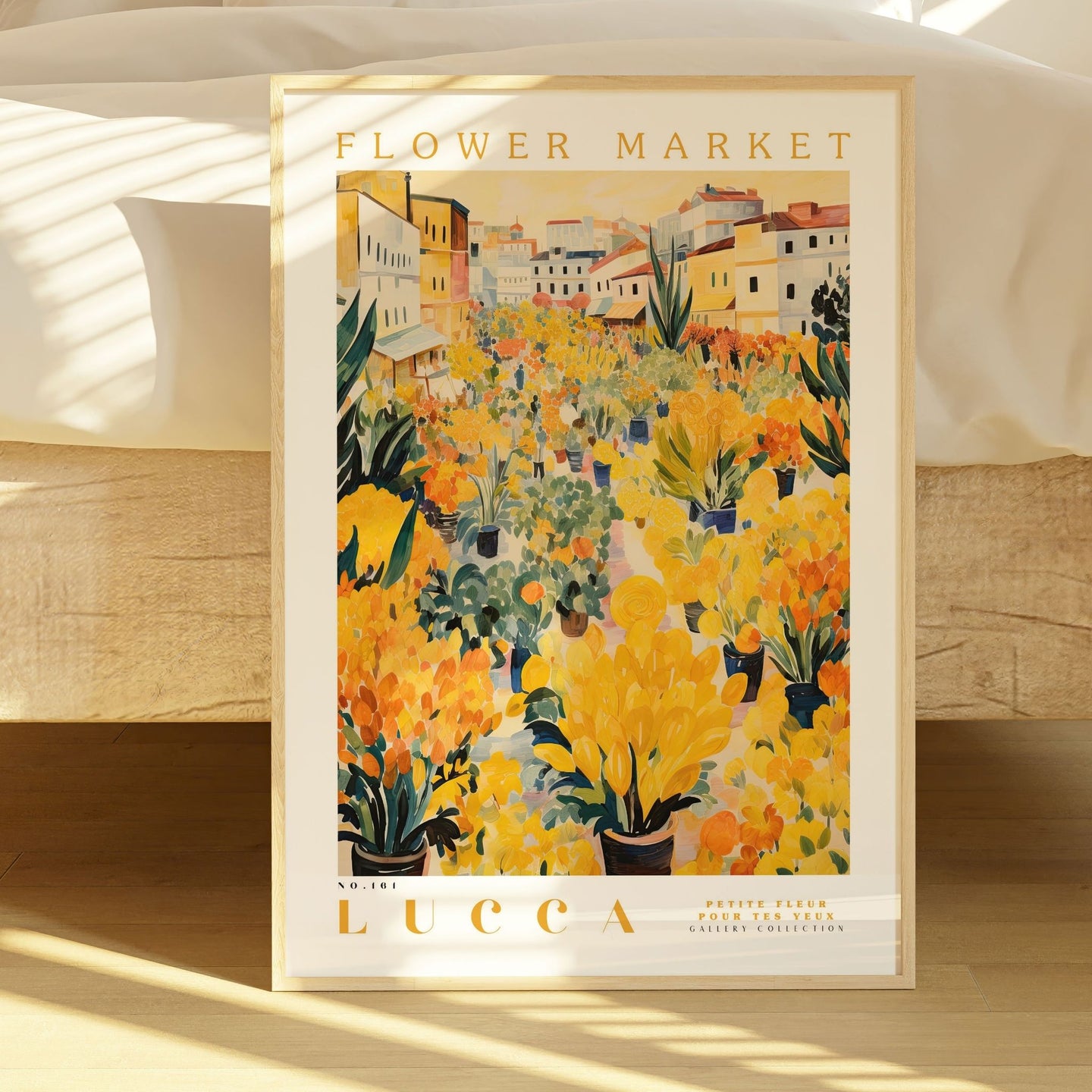 Lucca Flower Market Poster