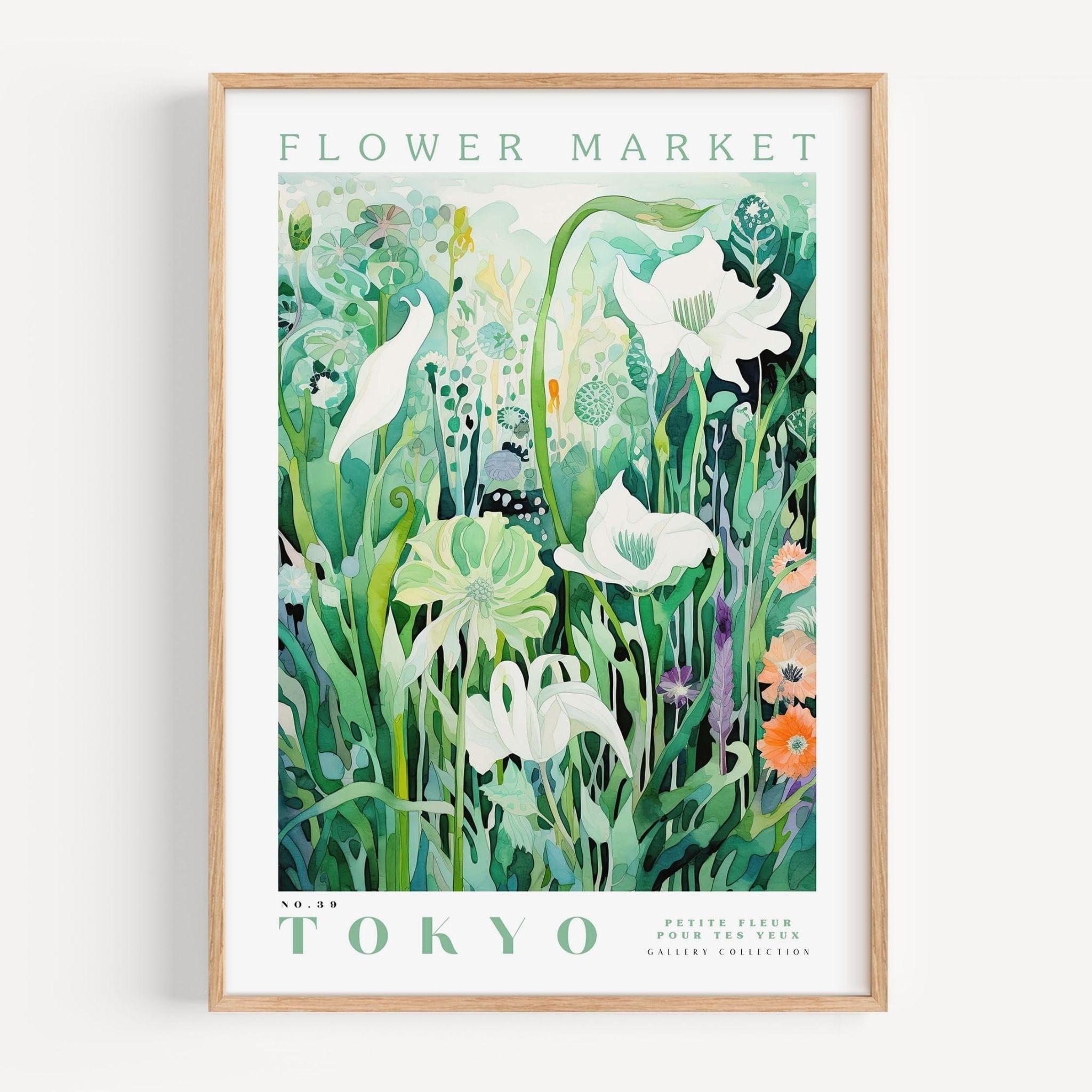 Tokyo Flower Market Poster