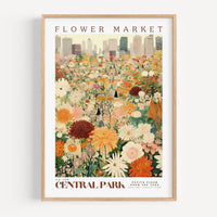 Central Park Flower Market Poster