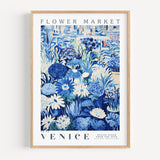 Venice Flower Market Poster