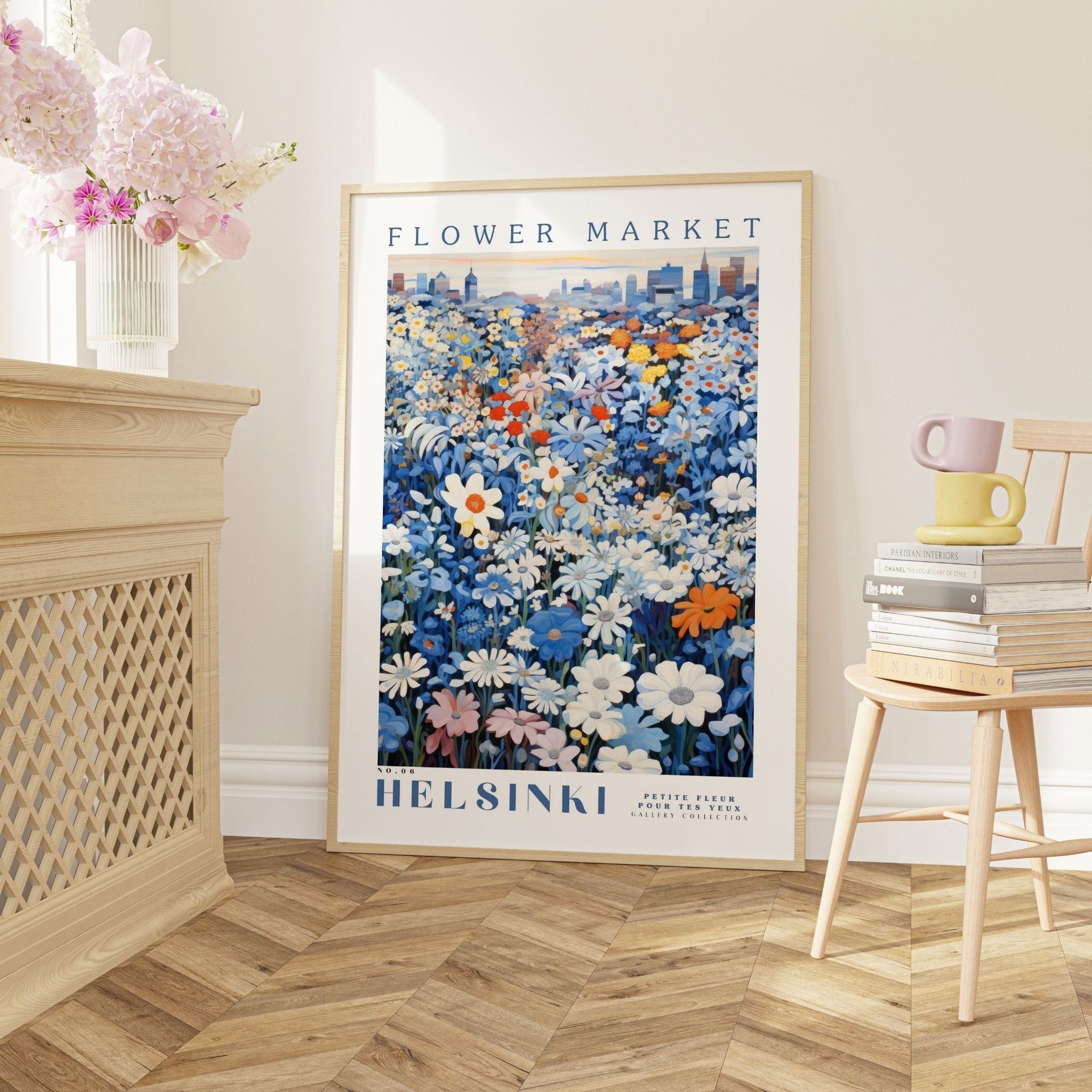 Helsinki Flower Market Poster