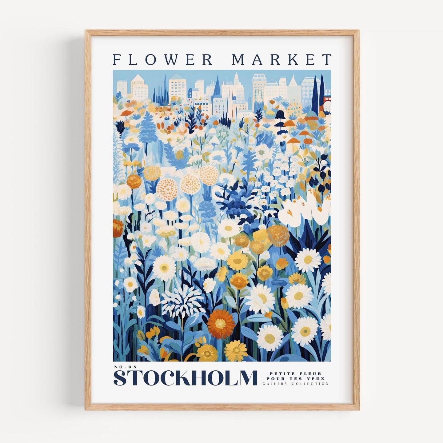 Stockholm Flower Market Poster