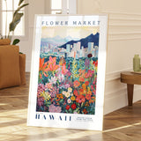 Hawaii Flower Market Poster