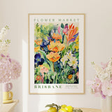 Brisbane Flower Market Poster