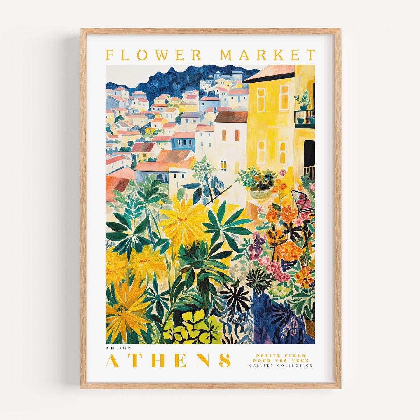 Athens Flower Market Poster