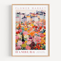 Hamburg Flower Market Poster