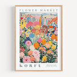 Korfu Flower Market Poster