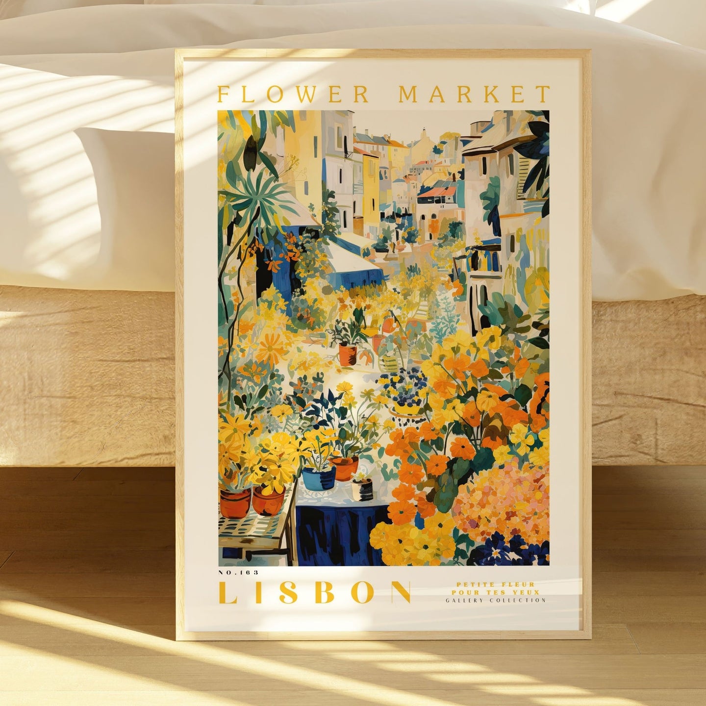 Lisbon Flower Market Poster