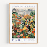 Paris Flower Market Poster