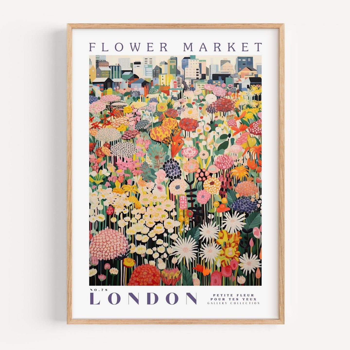 London Flower Market Poster