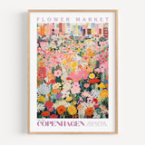 Copenhagen Flower Market Poster