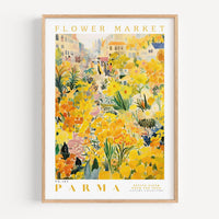 Parma Flower Market Poster