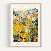 Palermo Flower Market Poster