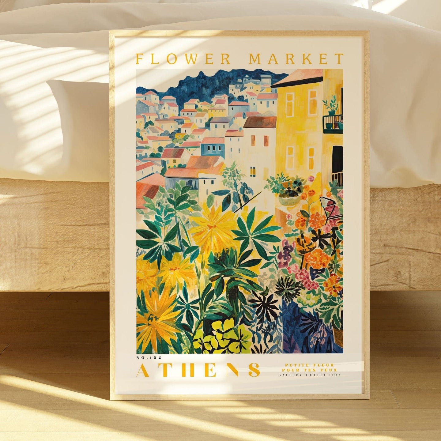 Athens Flower Market Poster