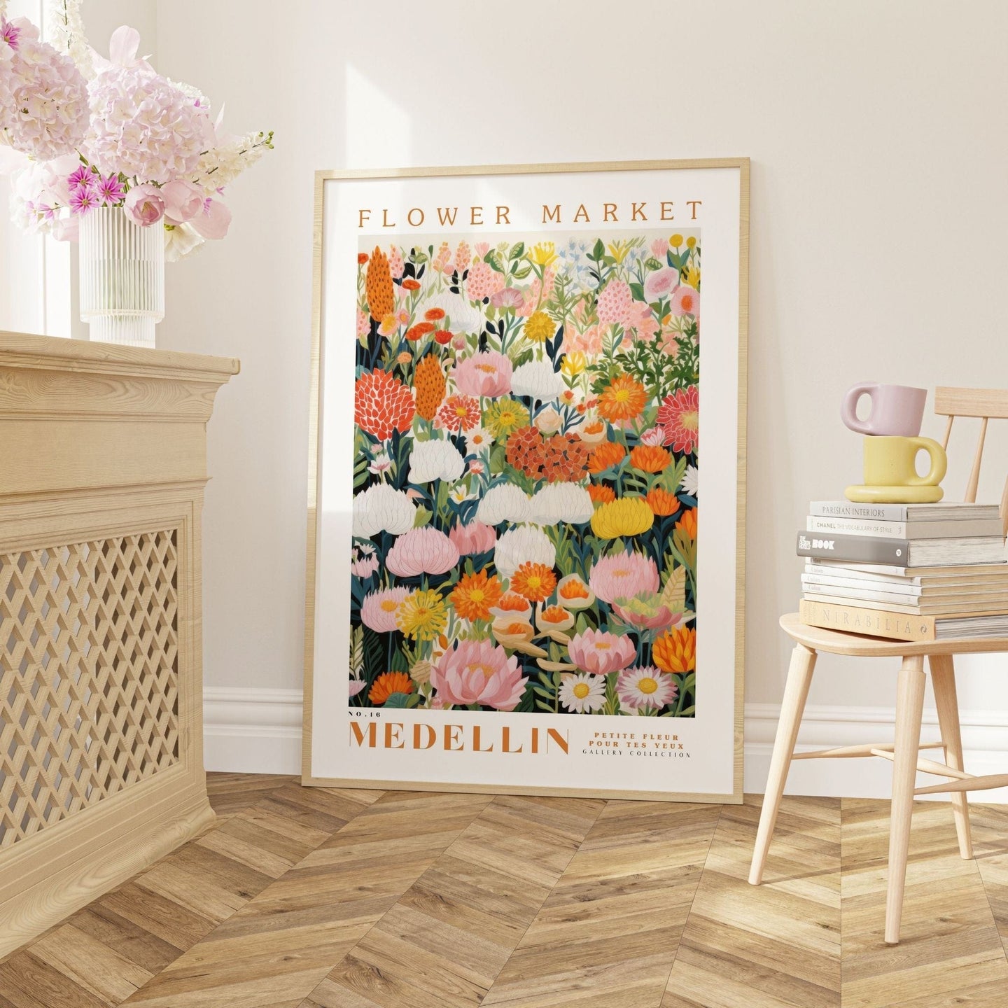 Medellin Flower Market Poster