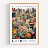 London Flower Market Poster