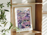 Siena Flower Market Poster - Posters - Enchanted Sights