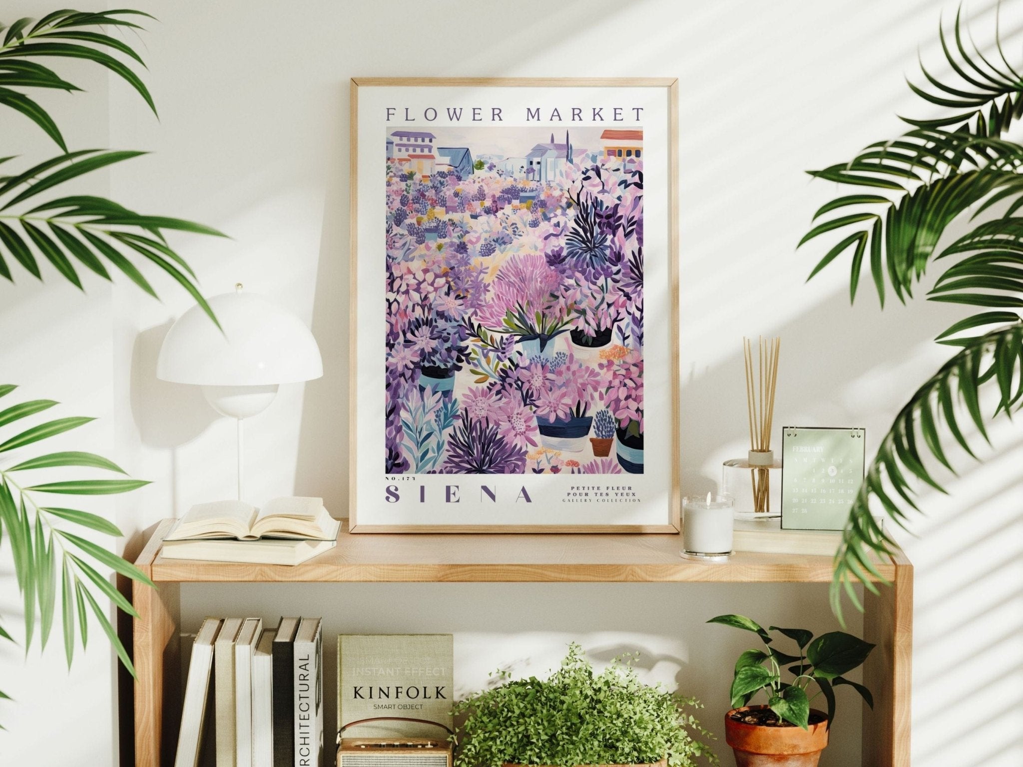 Siena Flower Market Poster - Enchanted SightsPostersEnchanted Sights