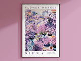 Siena Flower Market Poster - Enchanted SightsPostersEnchanted Sights