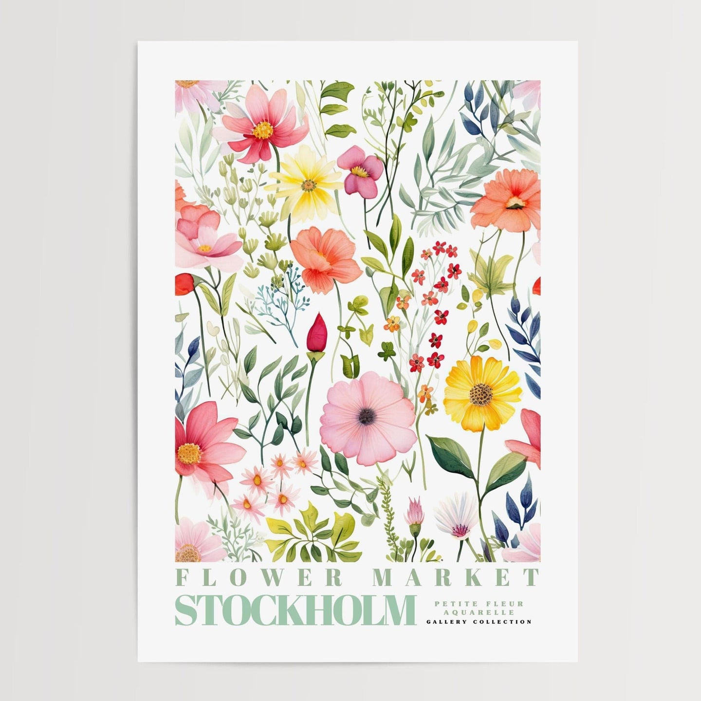 Stockholm Flower Market Poster - Enchanted SightsPostersEnchanted Sights