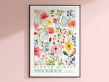 Stockholm Flower Market Poster - Posters - Enchanted Sights