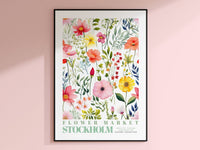 Stockholm Flower Market Poster - Posters - Enchanted Sights