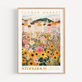 Stockholm Flower Market Poster - Posters - Enchanted Sights