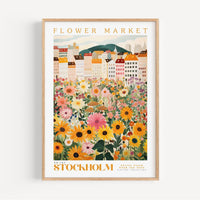Stockholm Flower Market Poster - Posters - Enchanted Sights