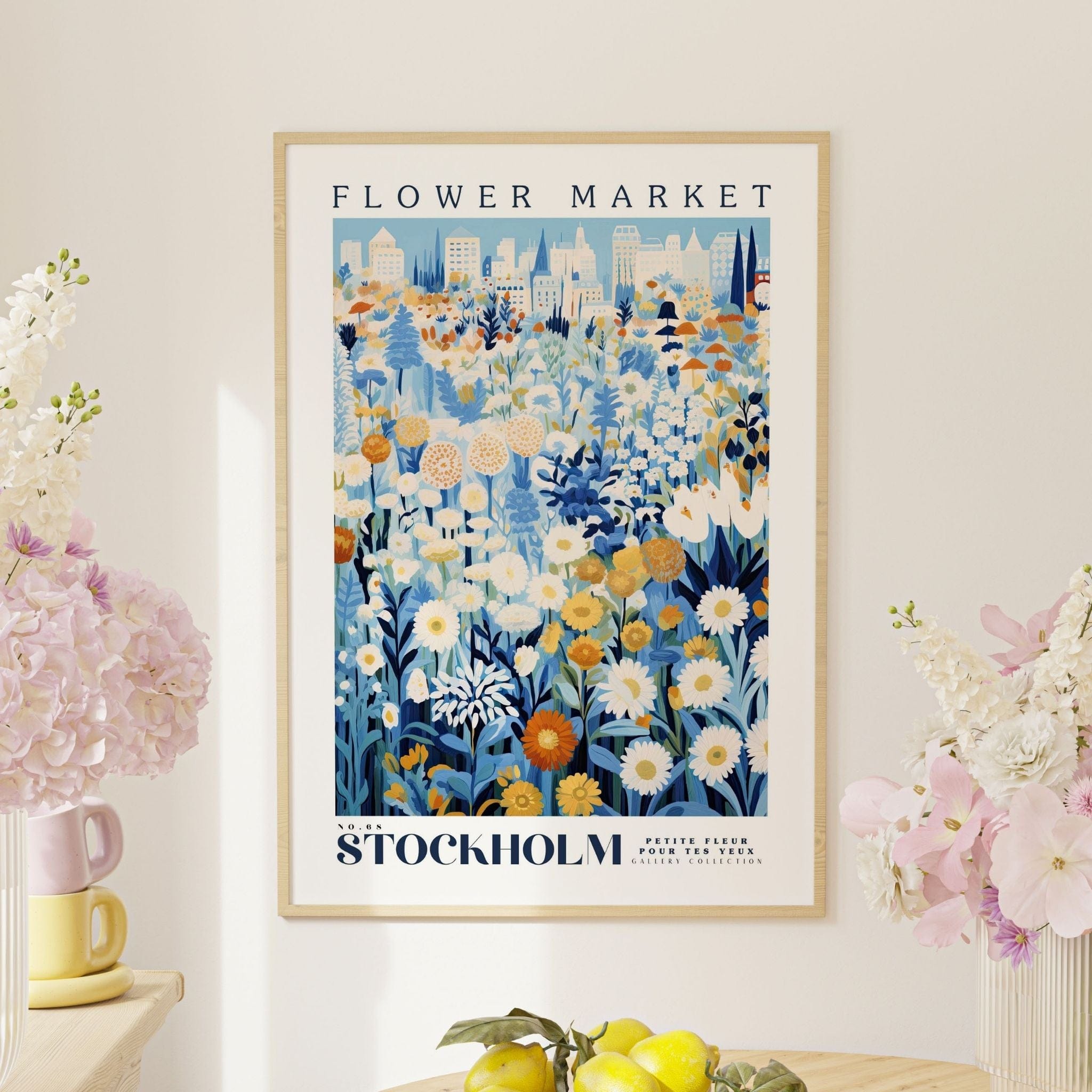 Stockholm Flower Market Poster - Posters - Enchanted Sights