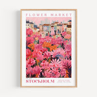 Stockholm Flower Market Poster - Posters - Enchanted Sights