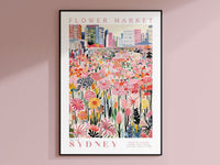 Sydney Flower Market Poster - Posters - Enchanted Sights