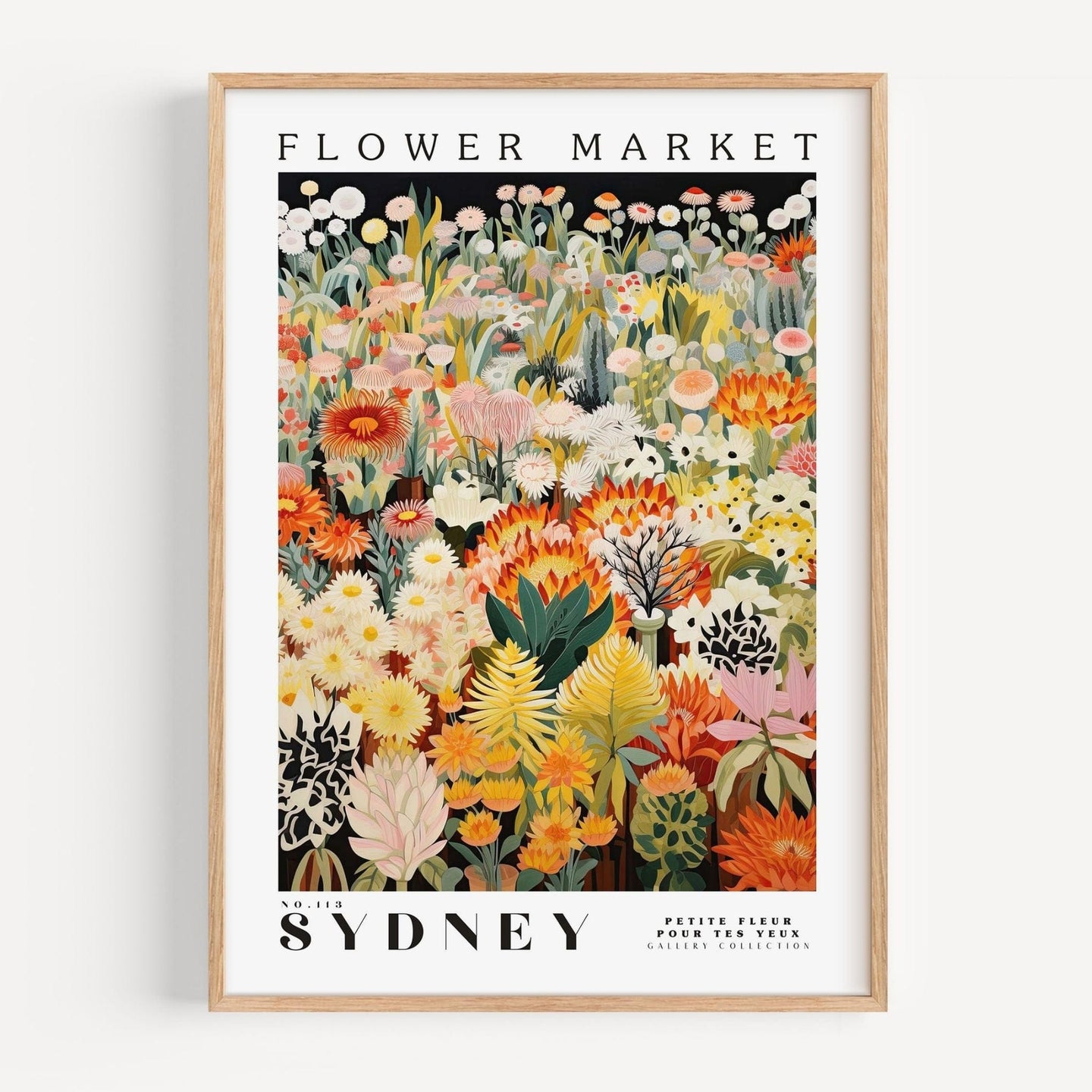 Sydney Flower Market Poster - Posters - Enchanted Sights