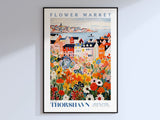 Thorshavn Flower Market Poster - Posters - Enchanted Sights