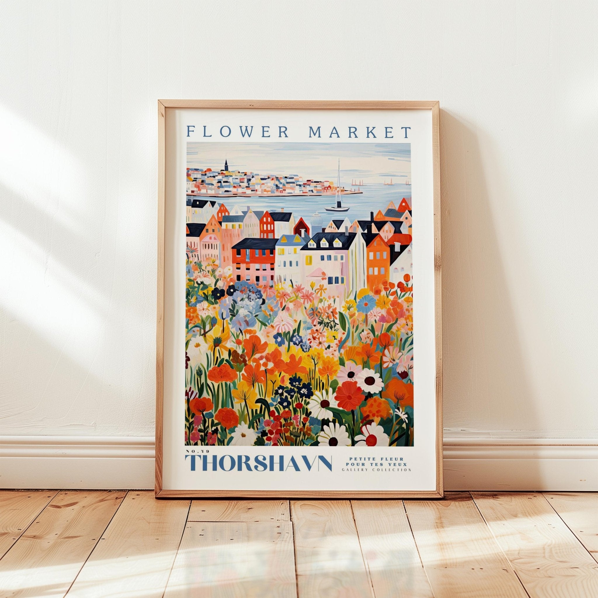 Thorshavn Flower Market Poster - Posters - Flower Poster