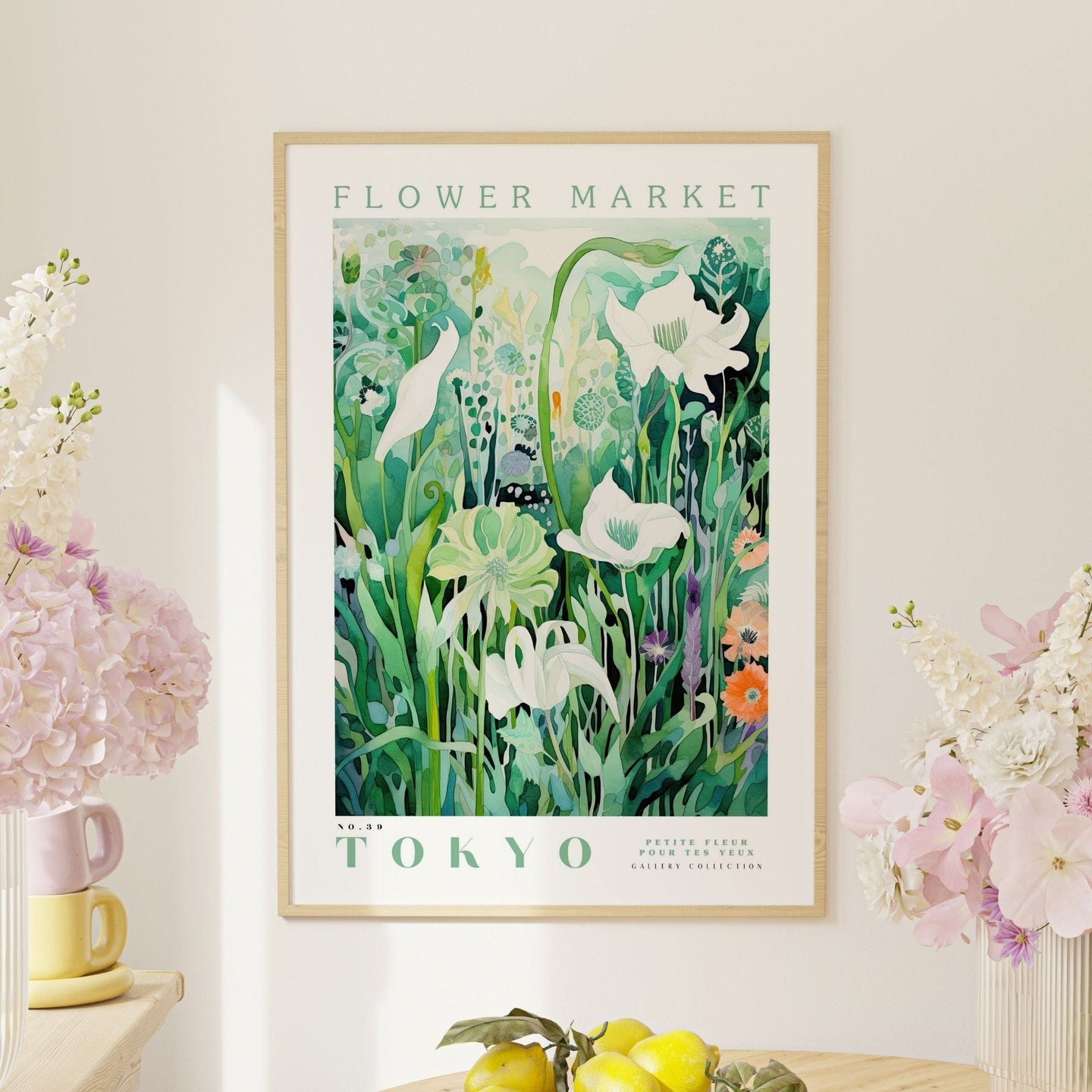 Tokyo Flower Market Poster - Posters - Enchanted Sights