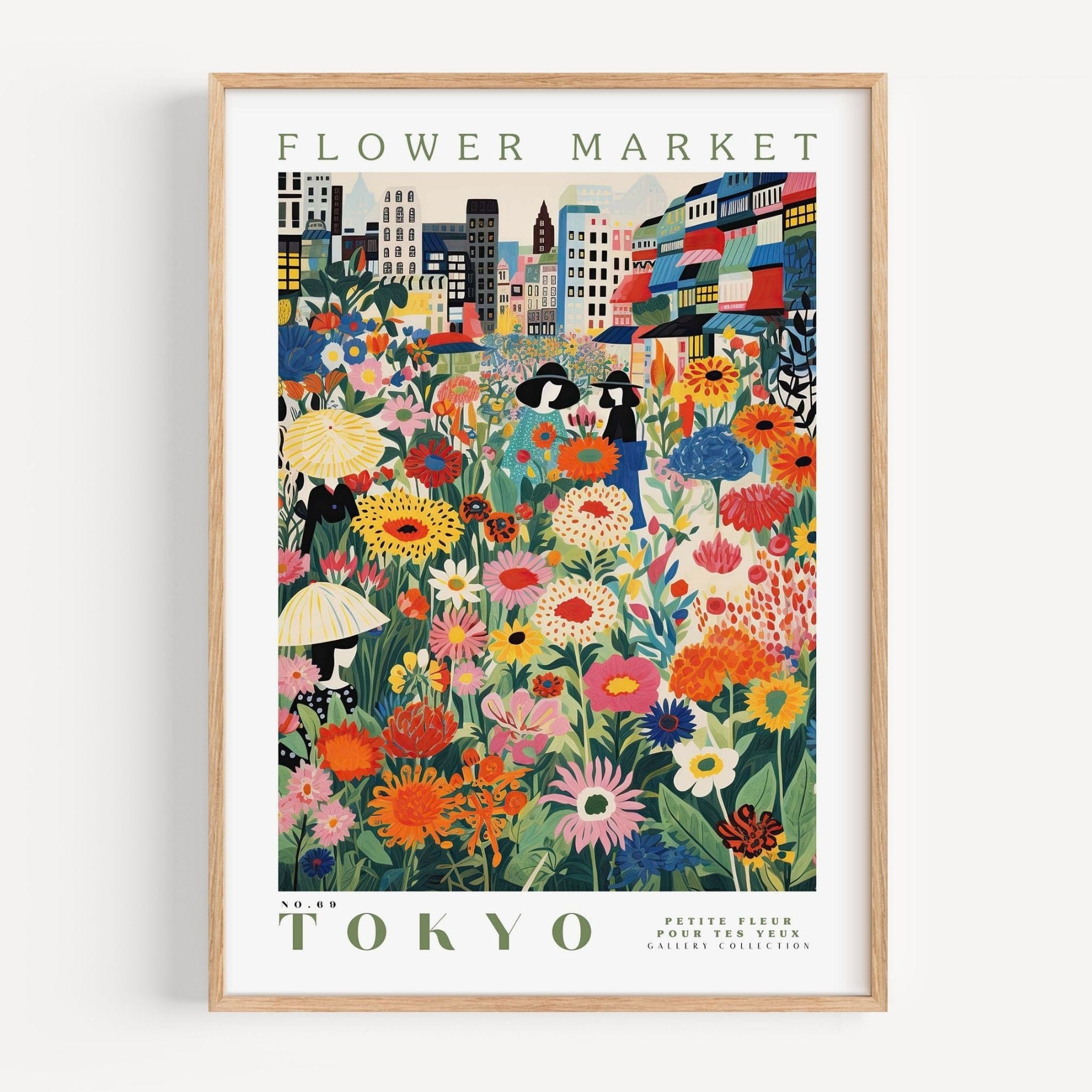 Tokyo Flower Market Poster - Posters - Enchanted Sights